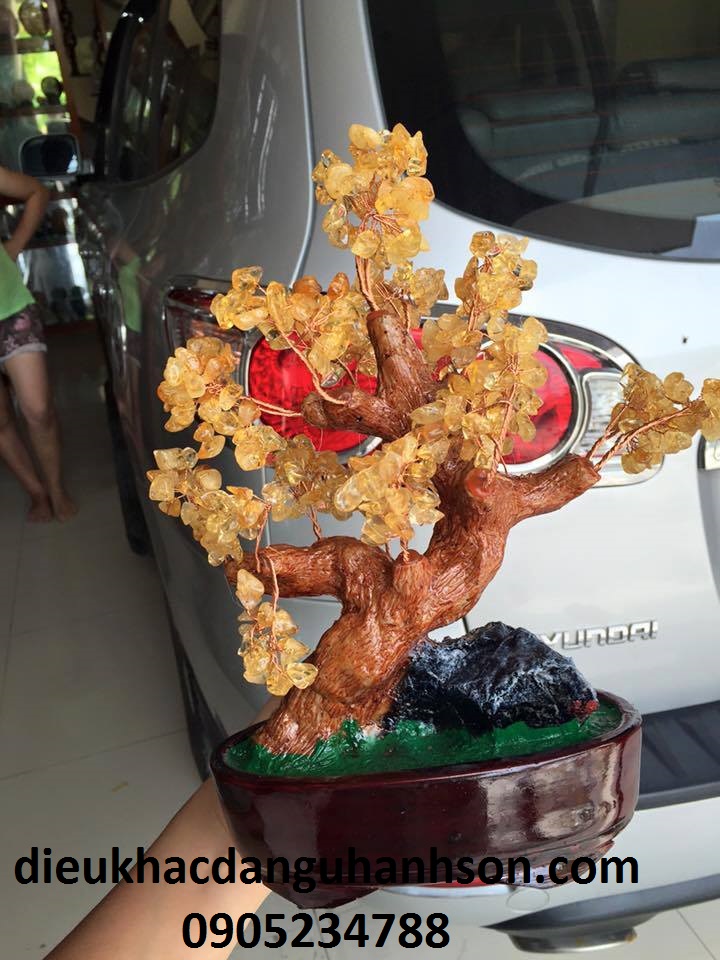 Cây Tài Lộc Đá Thạch anh vàng TL03