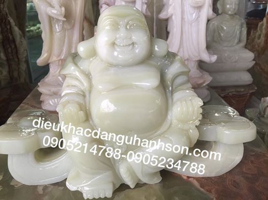 Phật di lặc ngồi gậy như ý VPDL01
