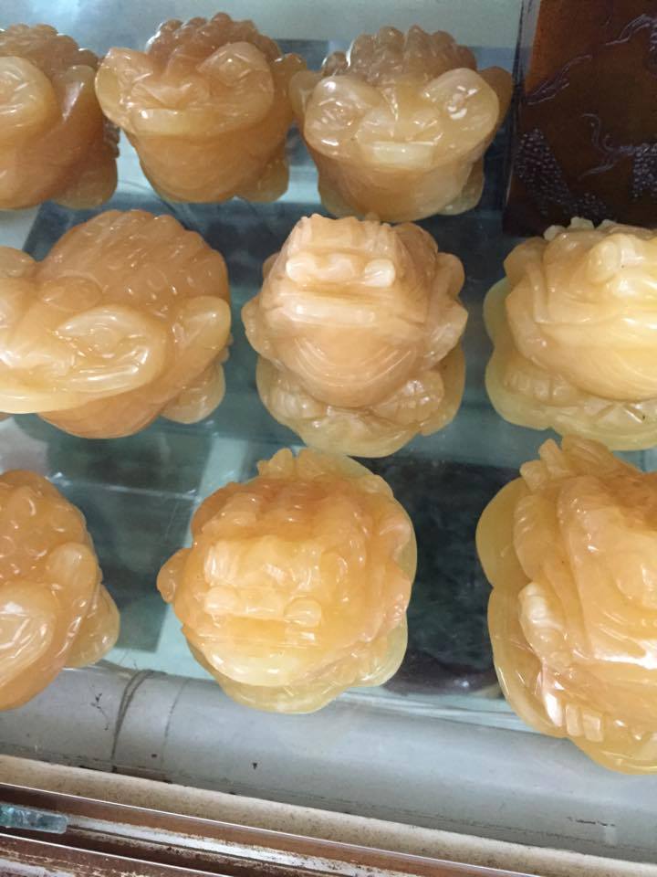 Thiềm thừ đá thạch anh vàng VOTT03