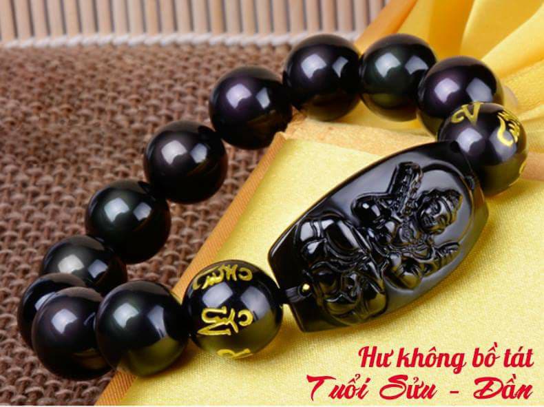 Vòng tay phật hộ mệnh Hư không tạng cho tuổi Sửu và Dần (mã sản phẩm: PBM101)
