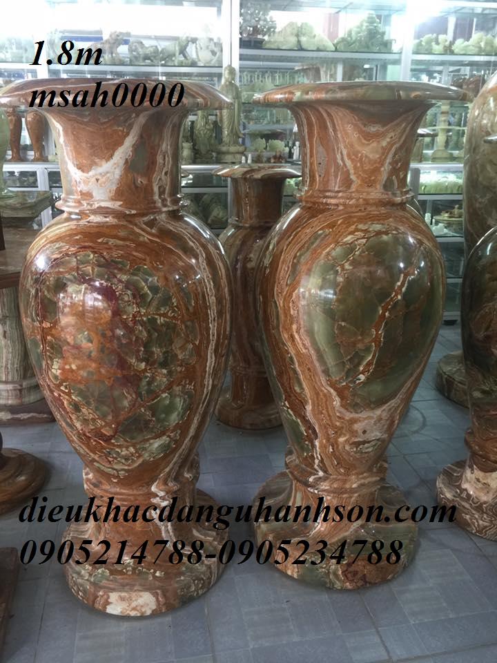 Lọ hoa đá ngọc pakistan thiên nhiên cao 1.8m VPLH01