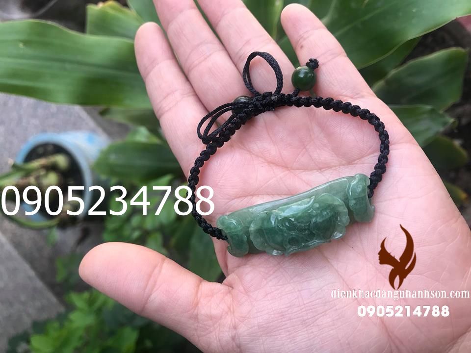 Vòng tay ngọc cẩm thạch thiên nhiên (Mã sản phẩm: HMD18)