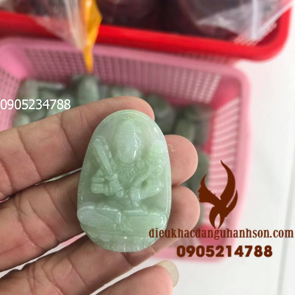 Phật bản mệnh Hư không tạng Ngọc cẩm thạch thiên nhiên (Mã sản phẩm: HKT25)