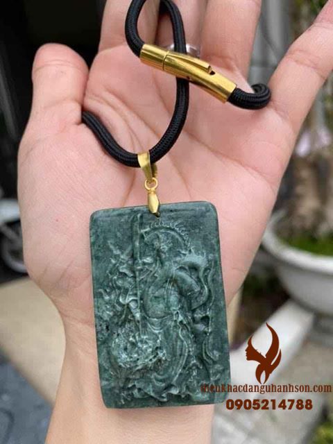 Combo vòng cổ quan công Ngọc Ấn Độ thiên nhiên (Mã sản phẩm: QC68)