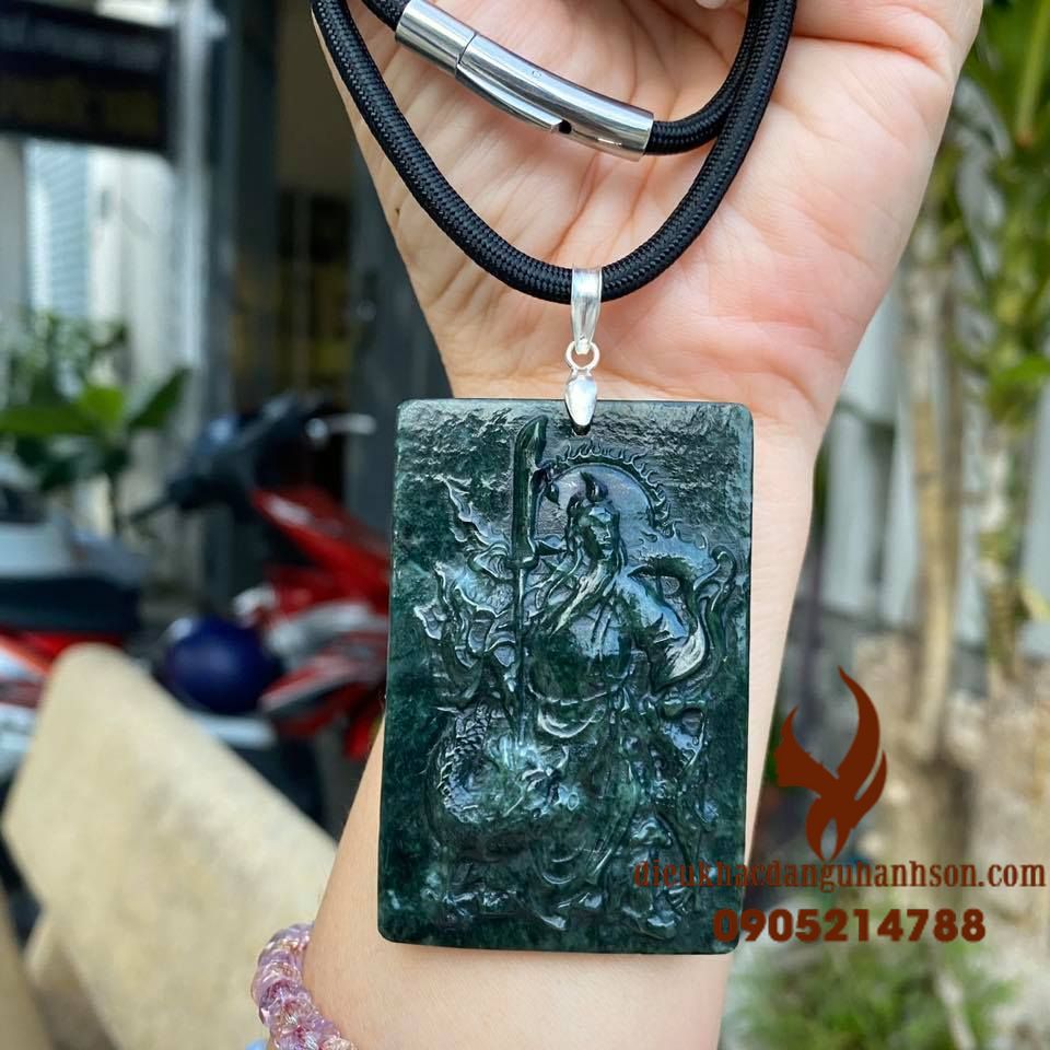 Combo vòng cổ quan công Ngọc Ấn Độ thiên nhiên (Mã sản phẩm: QC67)
