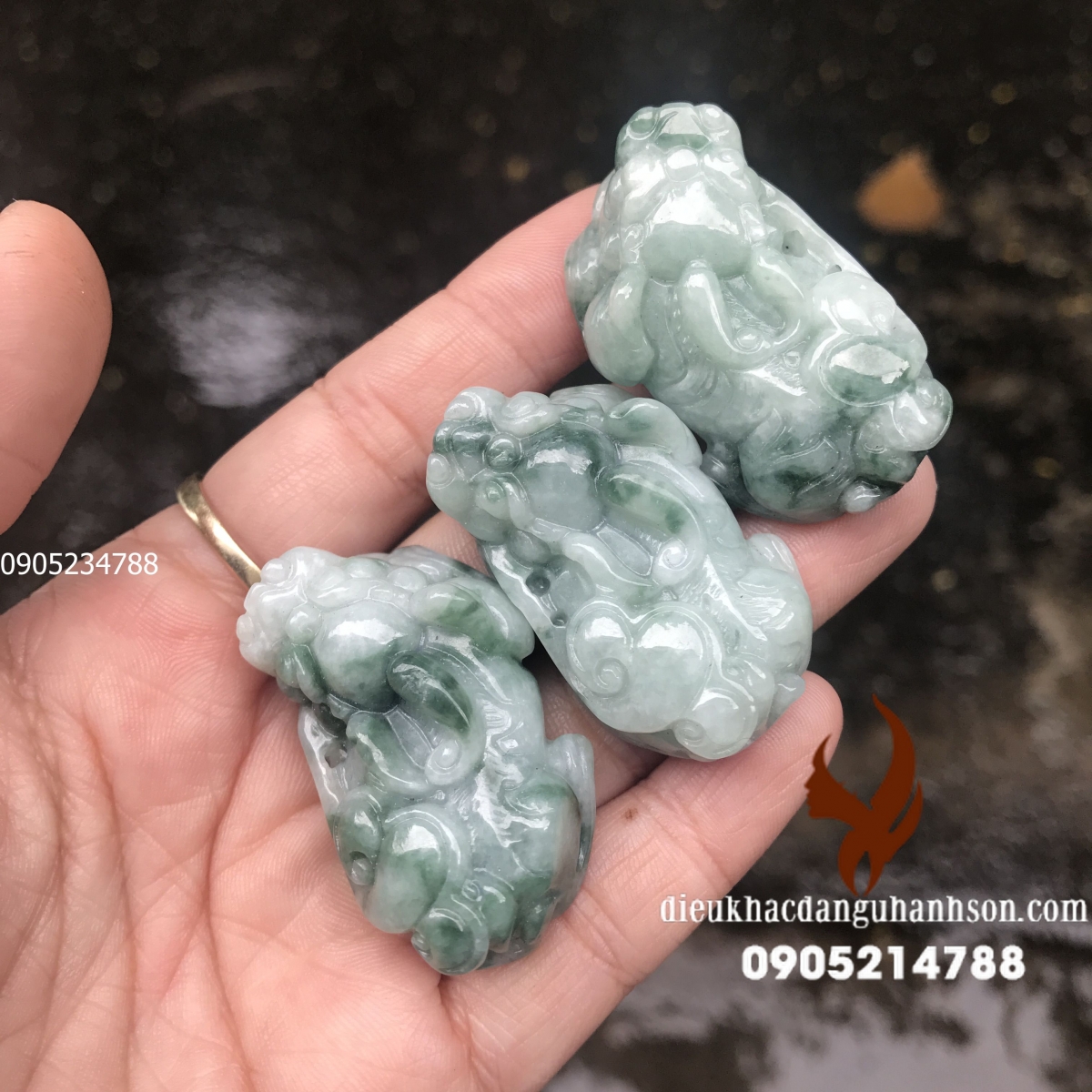 Mặt dây chuyền tỳ hưu ngọc phỉ thủy (Mã sản phẩm: TH25)