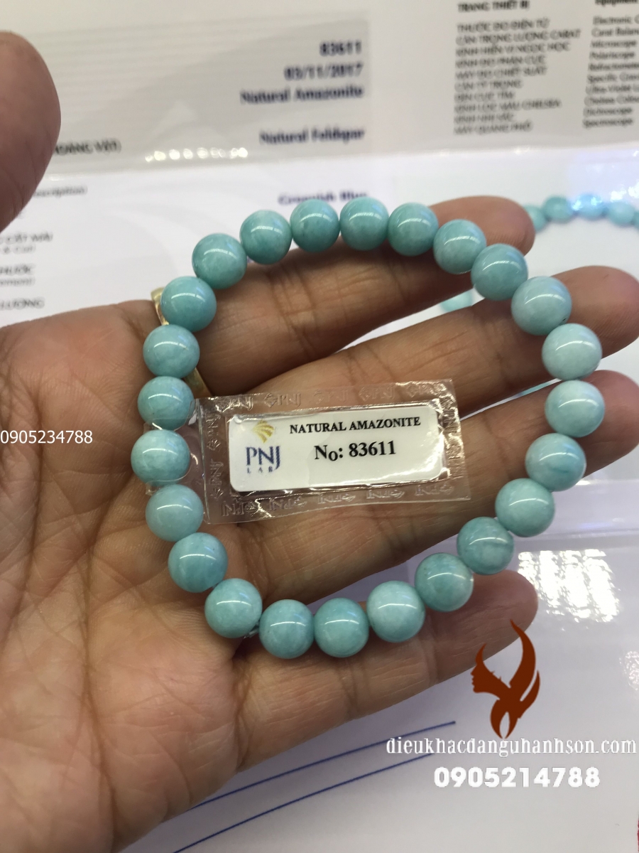 Vòng tay đá aquamarin thiên nhiên (Mã sản phẩm: VT20)