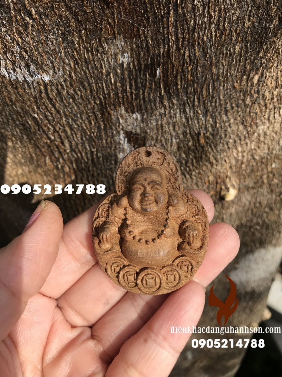 Mặt dây chuyền phật di lặc gỗ xưa (Mã sản phầm: GX01)