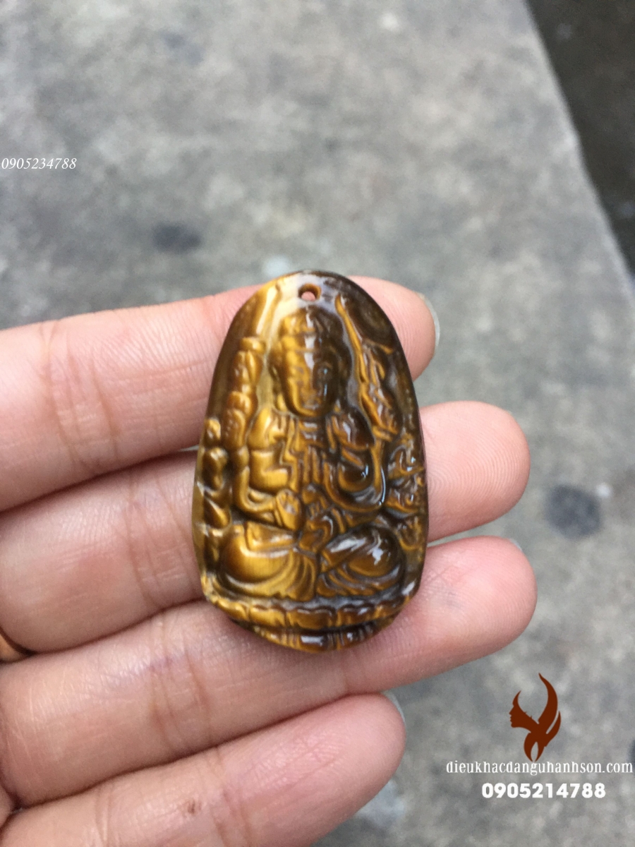 Phật Bảng Mệnh Thiên Thủ Thiên Nhãn Đá Mắt hổ tự nhiên TT36