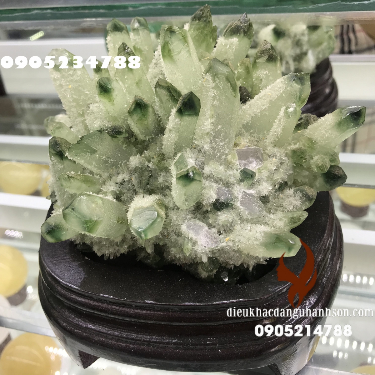 Hang động, bụi đá đá thạch anh xanh (Mã sản phẩm: HĐ07)