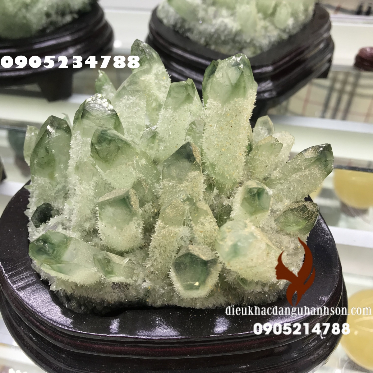 Hang động, bụi đá đá thạch anh xanh (Mã sản phẩm: HĐ08)