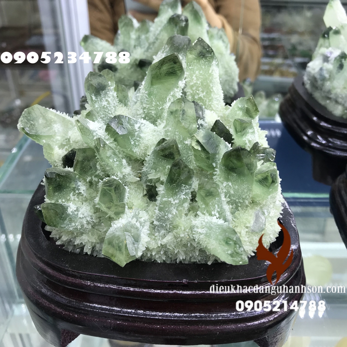 Hang động, bụi đá đá thạch anh xanh (Mã sản phẩm: HĐ11)