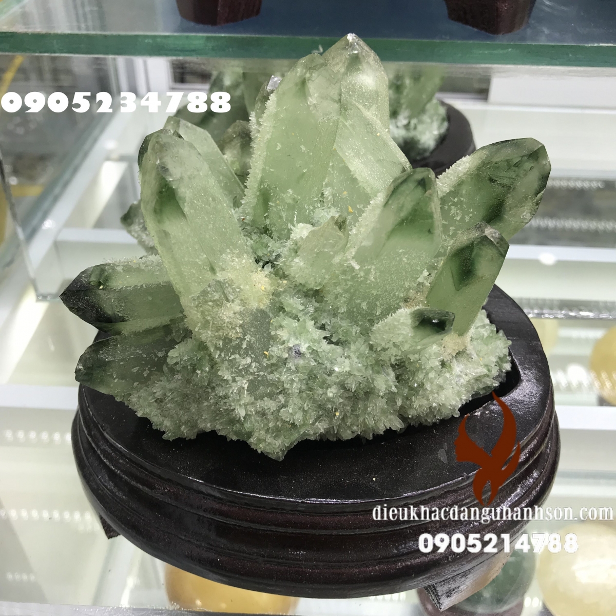 Hang động, bụi đá đá thạch anh xanh (Mã sản phẩm: HĐ09)