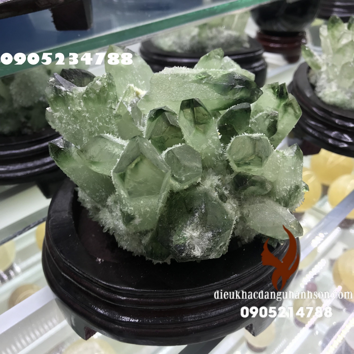 Hang động, bụi đá đá thạch anh xanh (Mã sản phẩm: HĐ10)