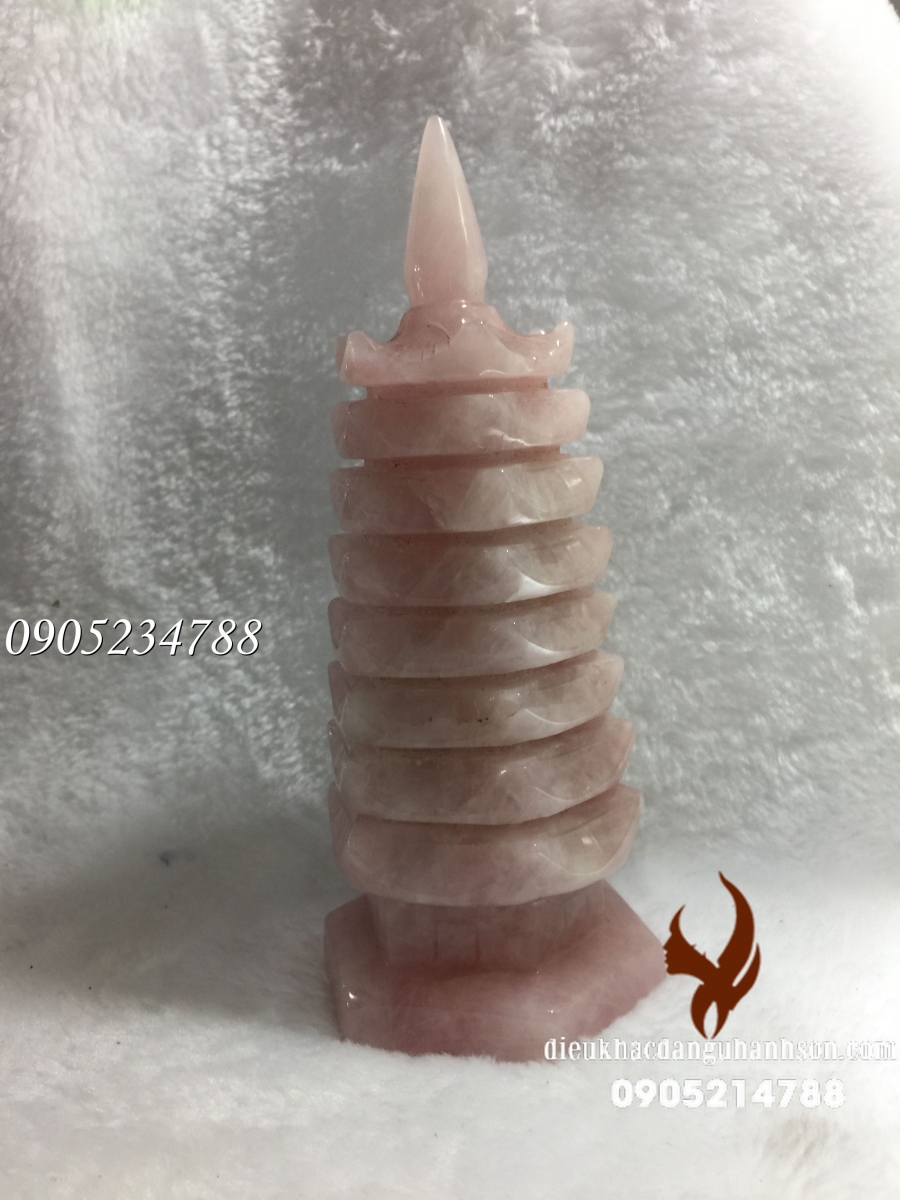 Tháo văn xương thạch anh hồng brazil tự nhiên TVX05