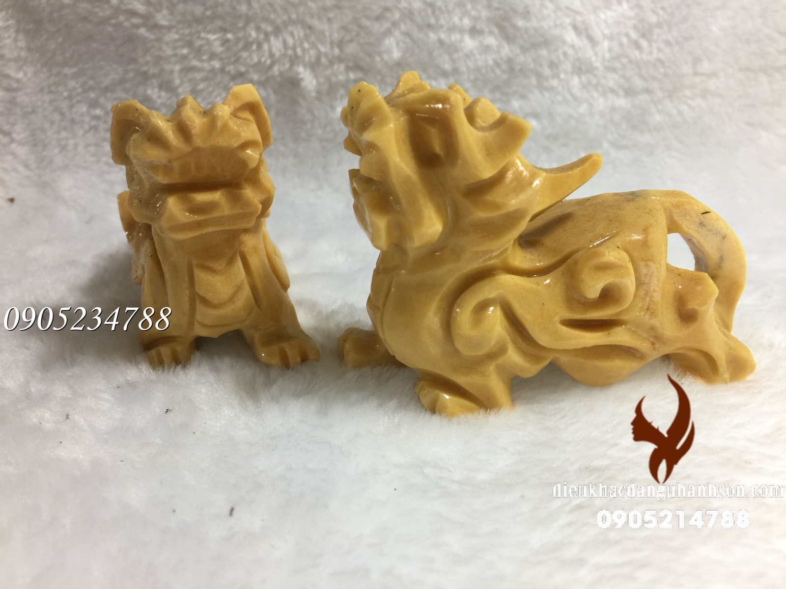 Tỳ hưu đá Ngọc cà rốt thiên nhiên VPTH08