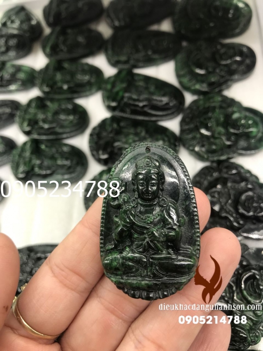 Mặt Phật Đại thế chí cẩm thạch Sơn Thủy Cho TuổiNgọ (Mã Sản Phẩm: PBM131)