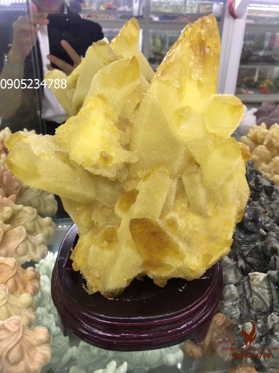 Bụi Hang Động Đá thạch anh vàng (Mã sản phẩm: HD01)