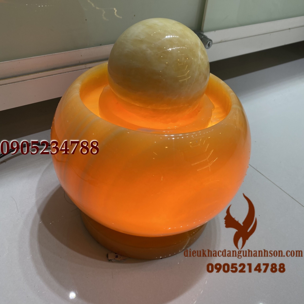 Bộ phong thủy Luân Ngọc Hoàng Long thiên nhiên (PTL01)