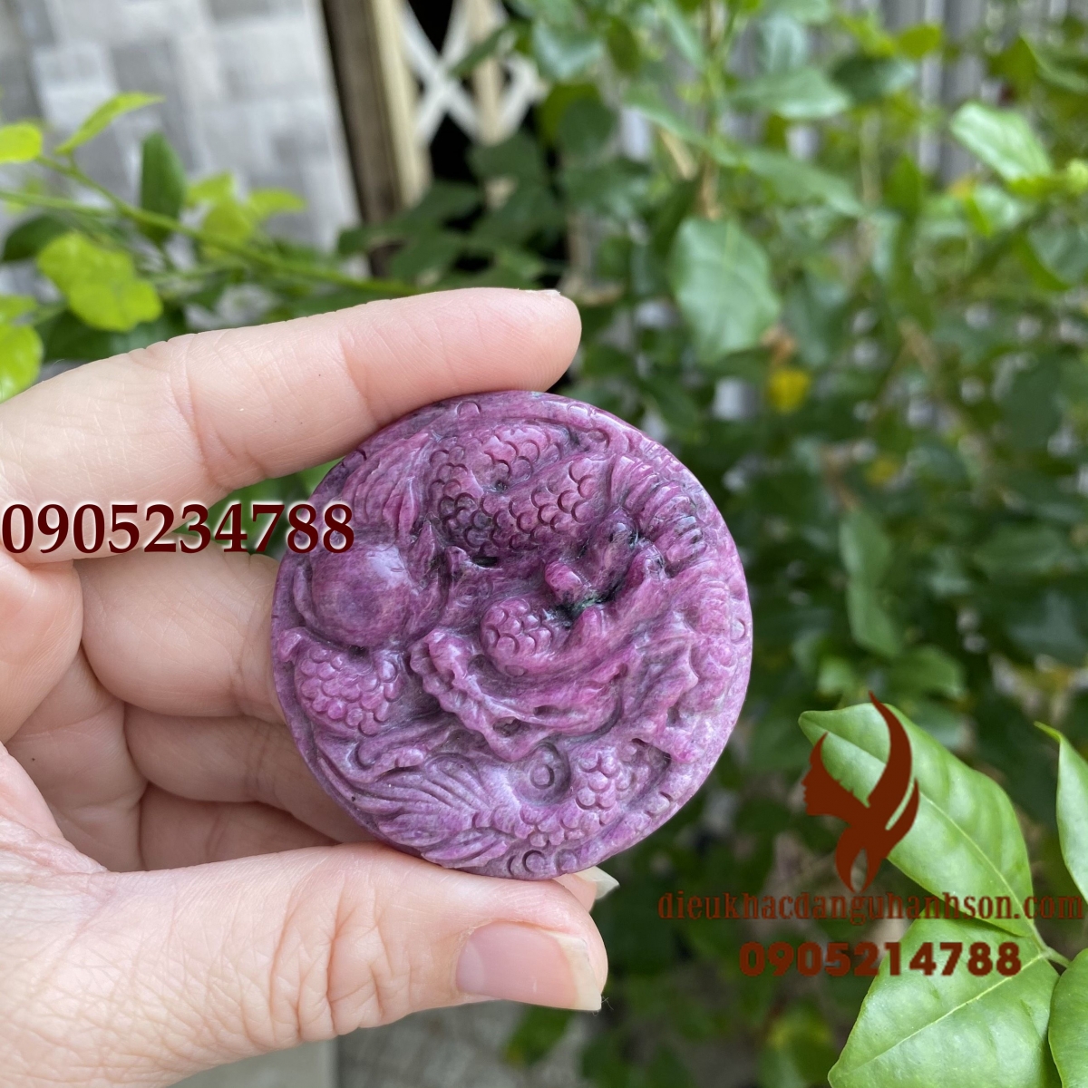 Mặt dây chuyền rồng Ruby thiên nhiên (Mã sản phẩm: RP104)