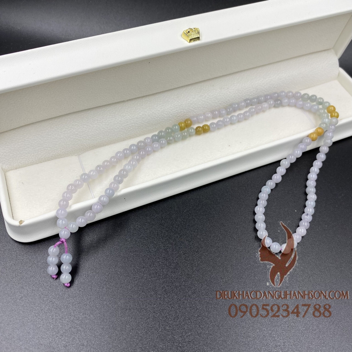 Chuỗi 108 hạt ngọc cẩm thạch size 6 ly tự nhiên (Mã sản phẩm: CC03)