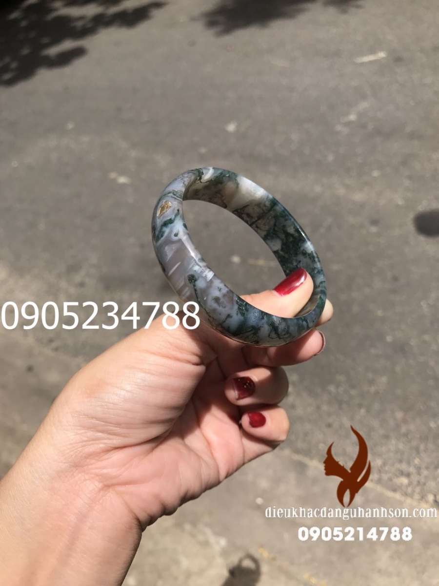 Vòng tay Thạch anh ưu linh, thạch anh rêu VTBL18