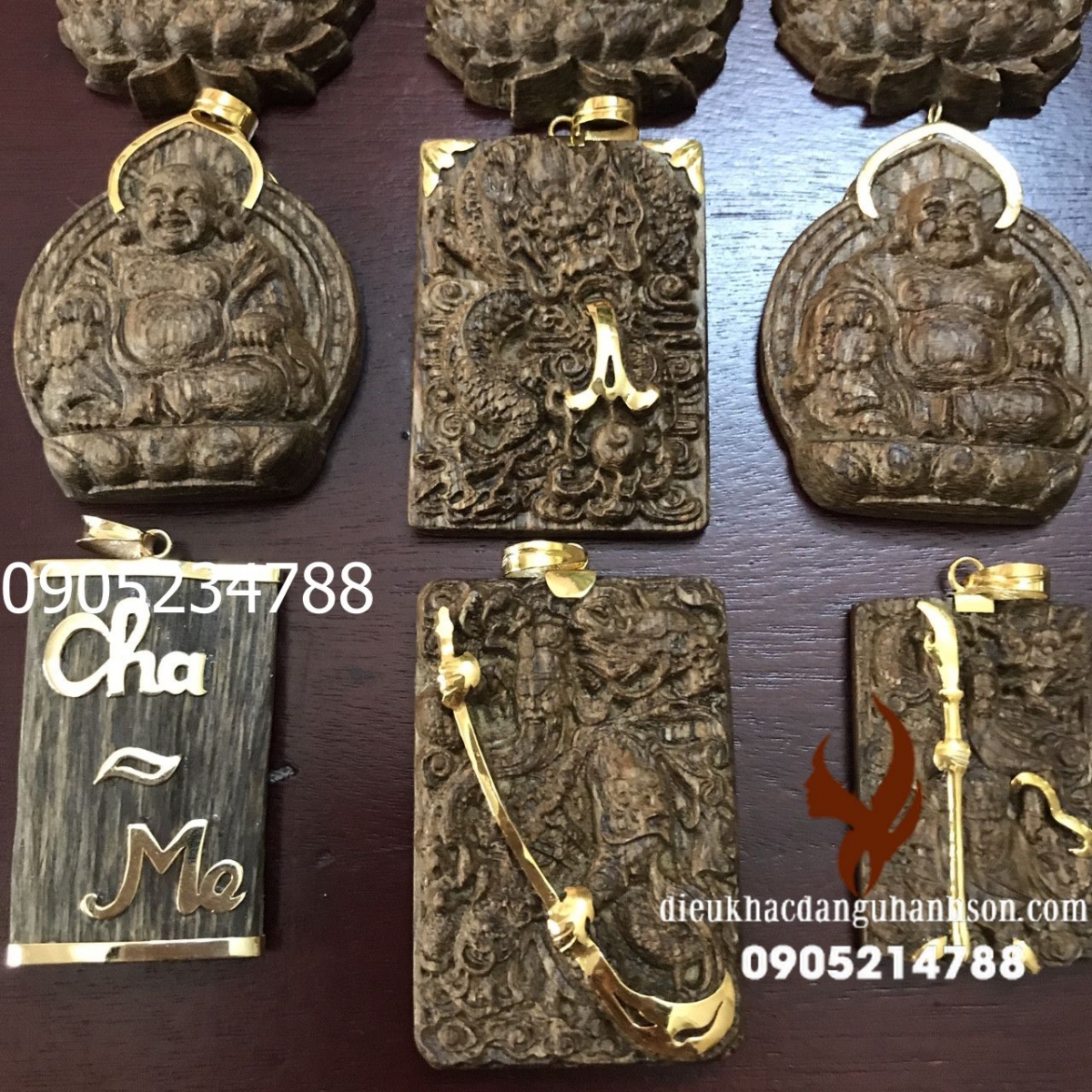 Mặt  dây chuyền trầm hương tự nhiên TH13