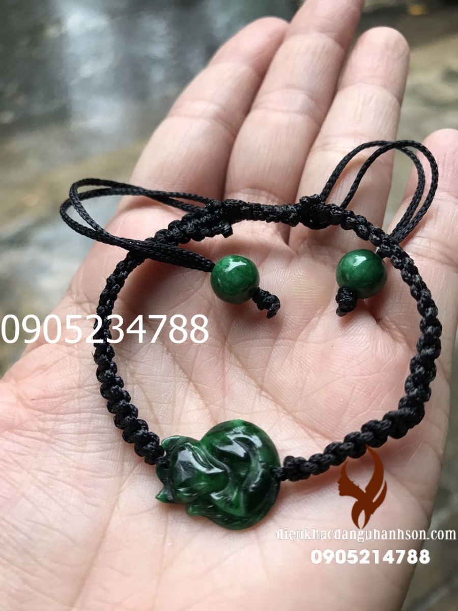 Vòng tay hồ ly Ngọc Sơn Thủy tự nhiên VTHL02