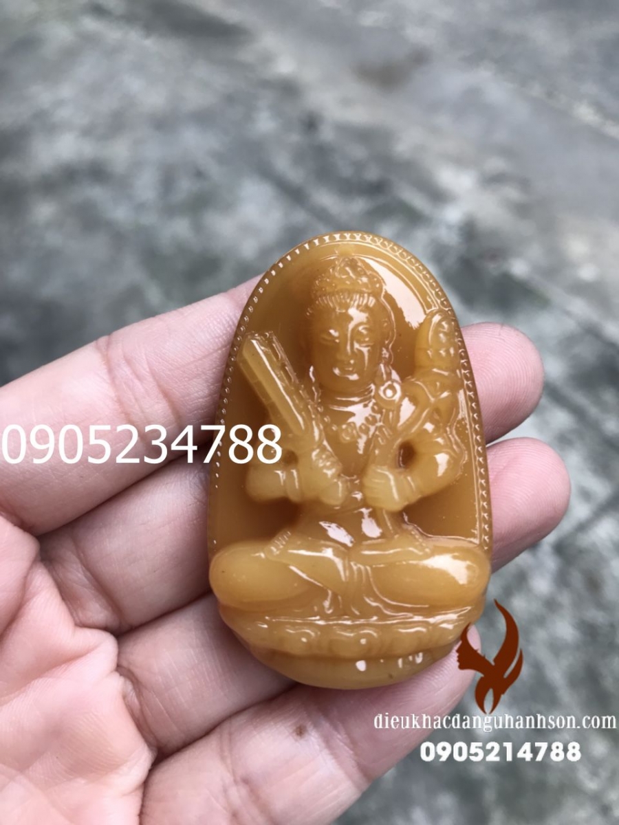 Phật Bản Mệnh Hư không tạng cho tuổi Sửu và Dần đá Ngọc Hoàng Long Tự Nhiên (Mã Sản Phẩm: PBM63)
