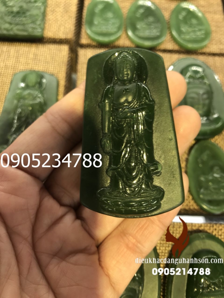 Phật A di đà đá Ngọc bích tự nhiên (Mã sản phẩm: ADD51)