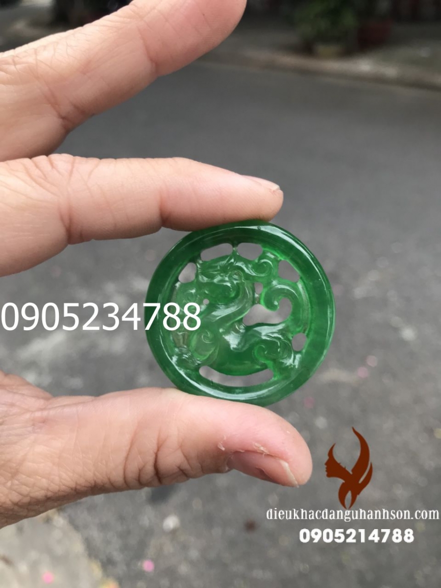 Mặt dây chuyền tỳ hưu hóa rồng đá thạch anh vip  RP50