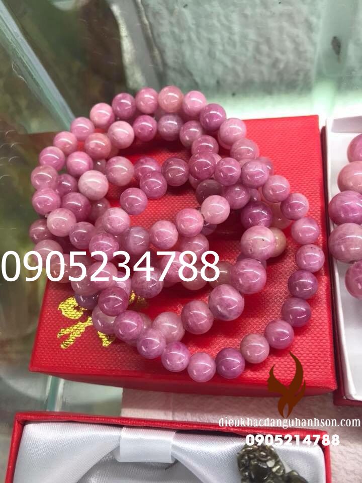 Vòng tay ruby size 8 ly VT17