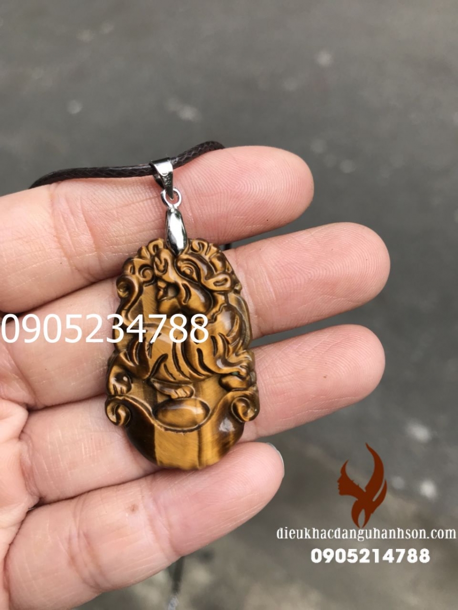 Con giáp Hổ (Dần) Đá mắt hổ tự nhiên CG18