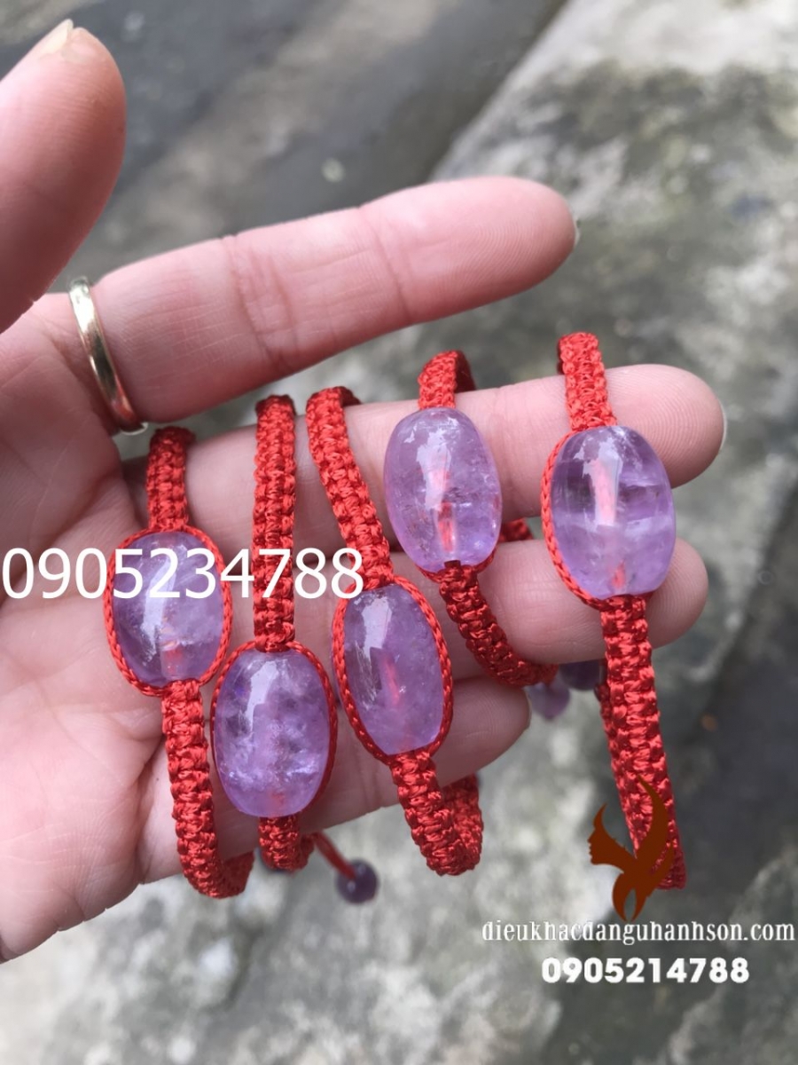 Vòng Tay Lu Thống Thạch anh tím Thiên Nhiên (Mã Sản Phẩm: LT39)