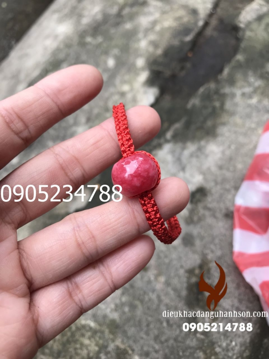Vòng tay Lu thống Ngọc cẩm thạch huyết thiên nhiên (Mã sản phẩm: LT31)
