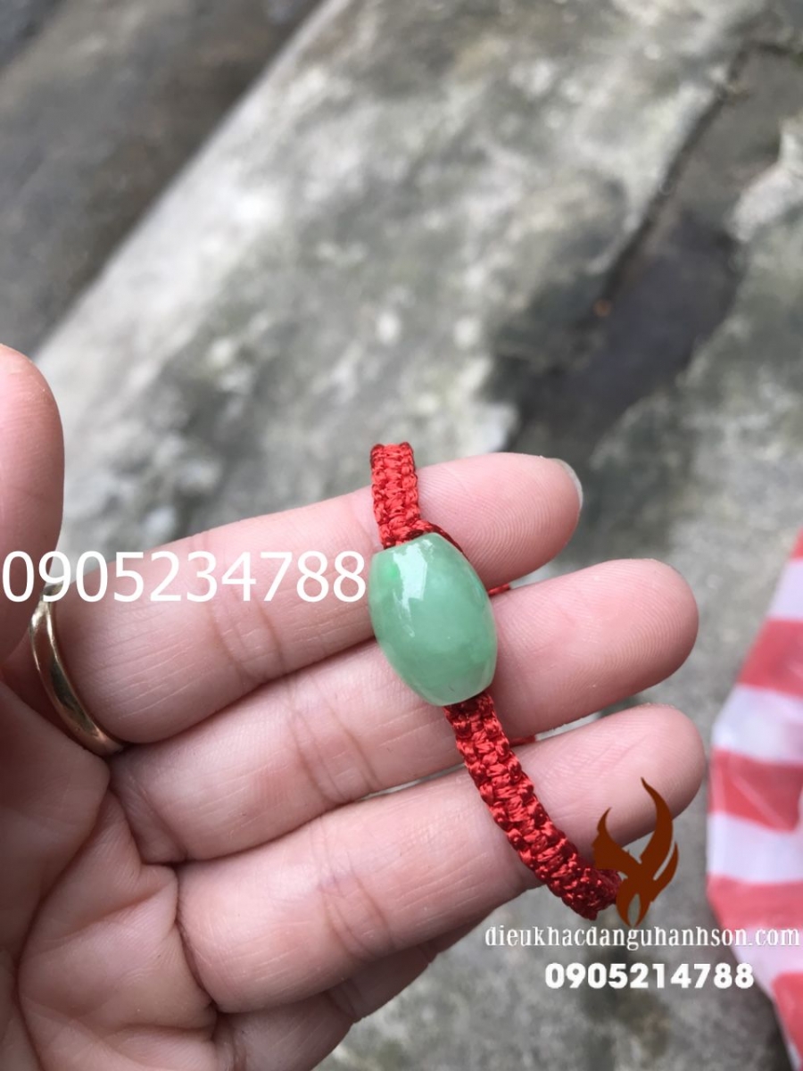 Vòng tay Lu thống Ngọc cẩm thạch thiên nhiên (Mã sản phẩm: LT28)