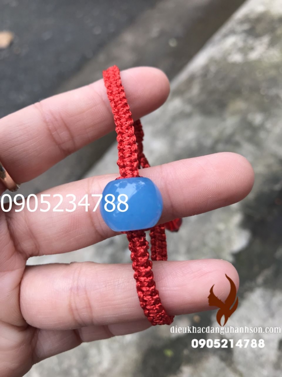 Vòng tay Lu thống Aquamarin thiên nhiên (Mã sản phẩm: LT25)