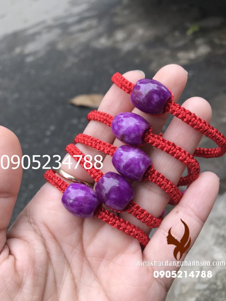 Vòng tay Lu thống thạch anh tím thiên nhiên (Mã sản phẩm: LT23)