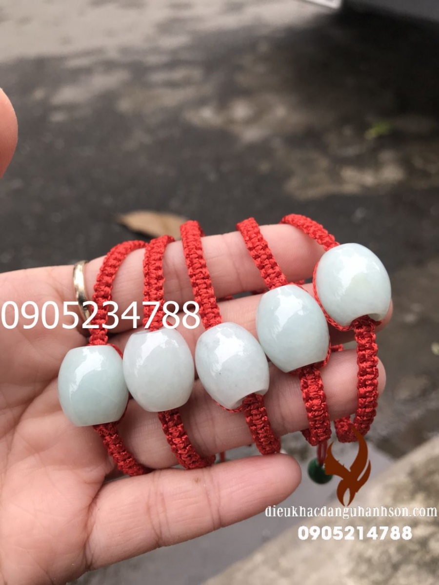 Vòng tay Lu thống Cẩm thạch thúy thiên nhiên (Mã sản phẩm: LT22)