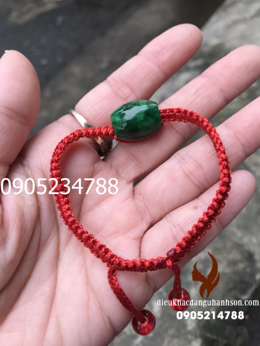 Vòng tay Lu thống Cẩm thạch thúy thiên nhiên (Mã sản phẩm: LT21)